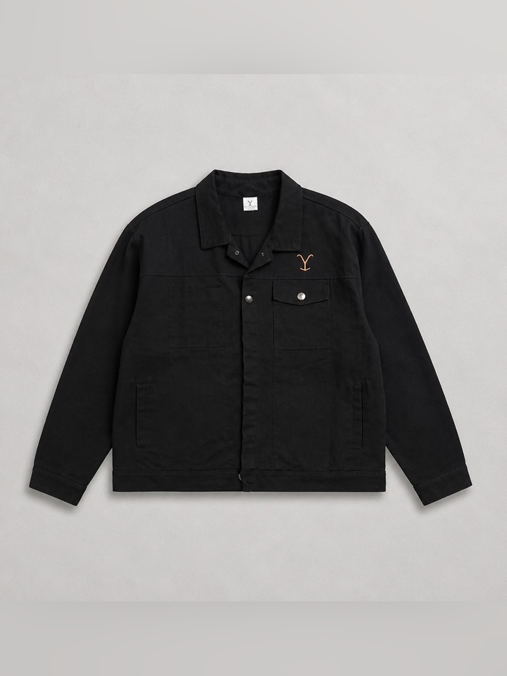 Yellowstone Men's Lightweight Black Denim Jacket